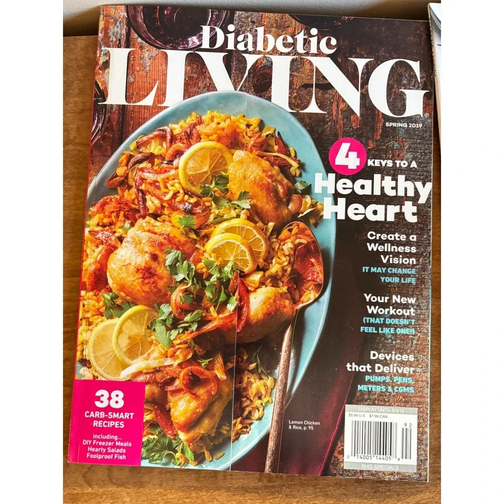 Lot of 6 Diabetic Living Cooking Magazines‎ Taste of Home 2018 2019 Cookbooks